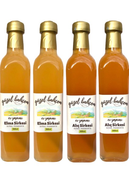 Elma + Alıç Sirkesi 4'lü Paket