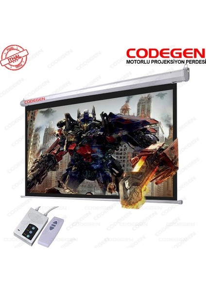 Codegen (Ex-24) 240X200 Motorlu Uzaktan Kumandalı Projeksiyon Perdesi