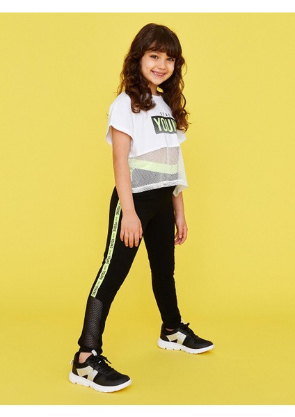 Kids Beli Lastikli Baskılı Kız Çocuk Tayt fiyatları