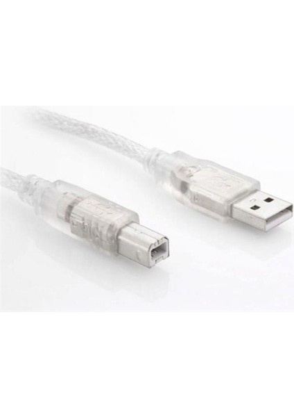 S-Link SL-U2005 S-Lınk 5 Metre USB 2.0 Şeffaf Yazıcı Kablosu