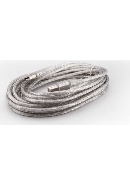 S-Link SL-U2005 S-Lınk 5 Metre USB 2.0 Şeffaf Yazıcı Kablosu