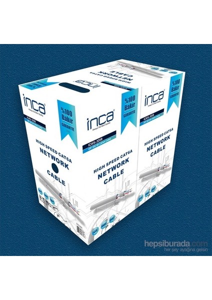 Inca %100 Bakır 305 Metre High Speed Cat6 Network Kablosu (ICAT-305B)
