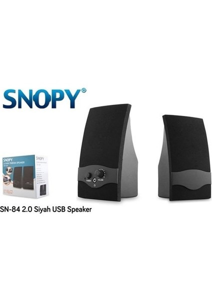 Snopy Sn-84 3W Rms 1+1 Siyah Hoparlör modelleri