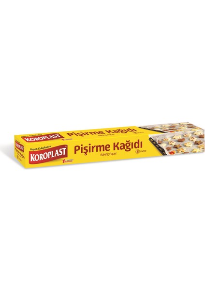 Yağlı Fırın Tepsi Pişirme Kızartma Kağıdı - Kesimsiz - 8 Metre - 3 Kutu