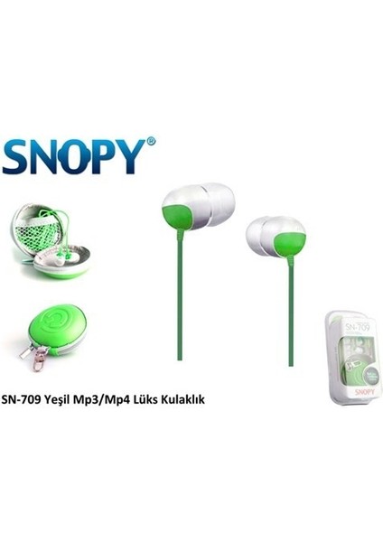 Snopy SN-709 Yeşil Mp3/mp4 Lüks Kulaklık modelleri