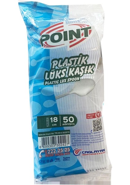 Plastik Lüx Şeffaf Kaşık - 18 Cm. - 3.2 Gr. - 50 Adetlik 3 Paket fiyatları