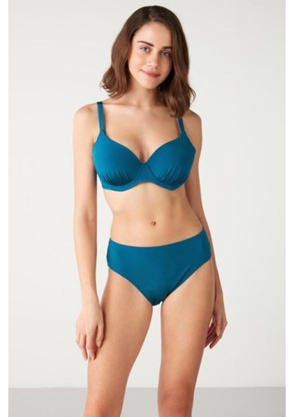 Çıkarılabilir Push Up Destekli Violca Düz Renk Toparlayıcı Bikini fiyatları