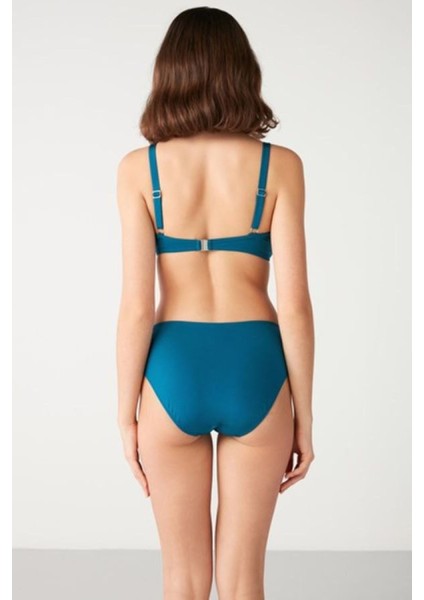 Çıkarılabilir Push Up Destekli Violca Düz Renk Toparlayıcı Bikini modelleri