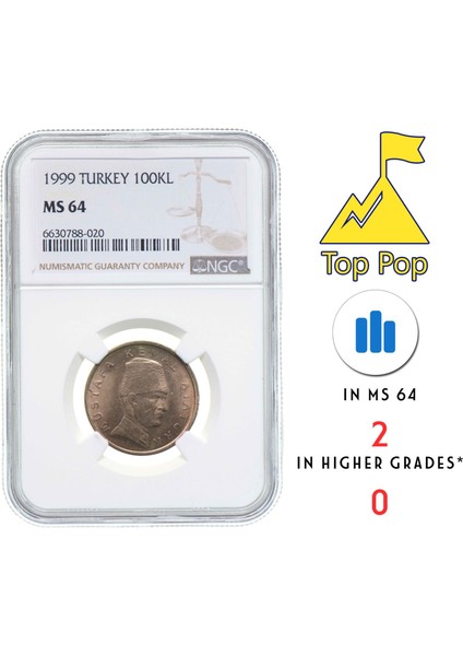 Top Pop / Ngc Sertifikalı - 100.000 Lira 1999