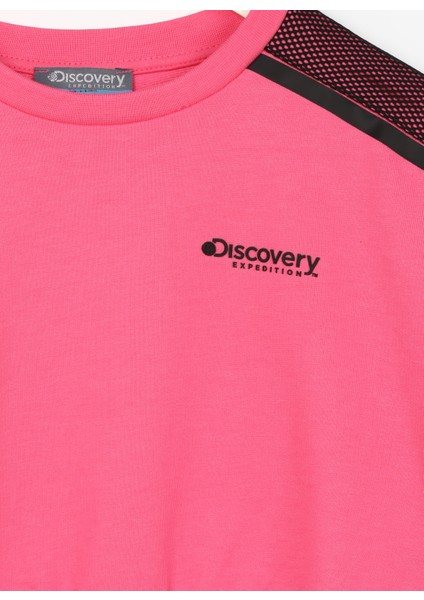 Discovery Expedition Baskılı Kız Çocuk Pembe Sweatshırt Taurıel Gırl