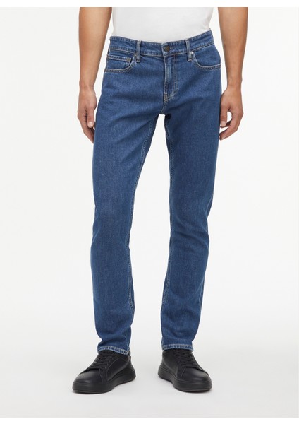 Normal Bel Normal Paça Slim Fit Mavi Erkek Denim Pantolon K10K1107081BJ