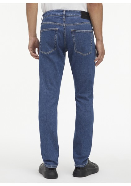 Calvin Klein Normal Bel Normal Paça Slim Fit Mavi Erkek Denim Pantolon K10K1107081BJ