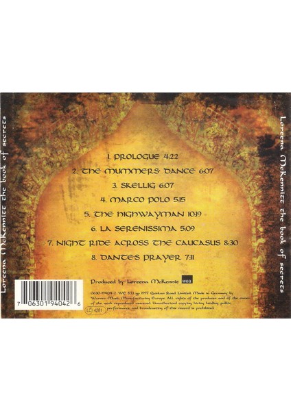 Loreena Mckennitt – The Book Of Secrets (Cd) fiyatları