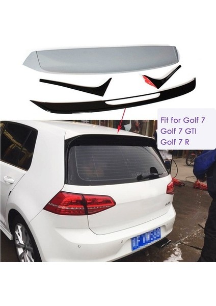 Vw Golf 7 2013.2016 Mk7 Plastik Boyasız 3.parça Gti Spoiler