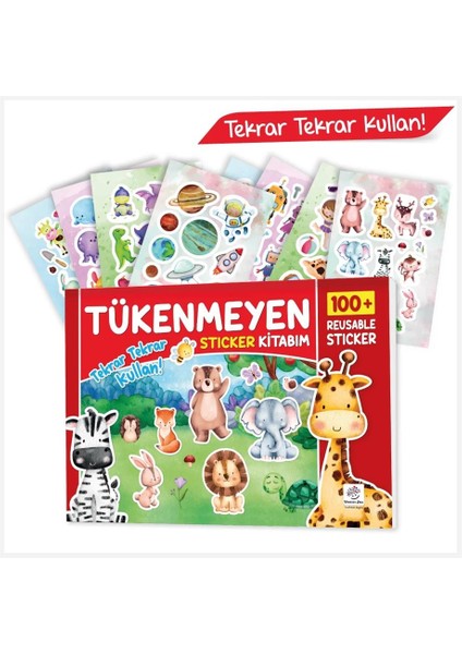 Yükselen Zeka Tükenmeyen Stickers Kitabım