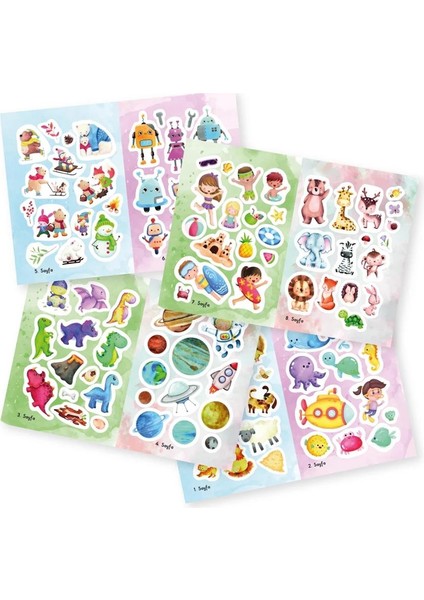 Yükselen Zeka Tükenmeyen Stickers Kitabım