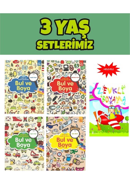 +3 Yaş Bul ve Boya Seti