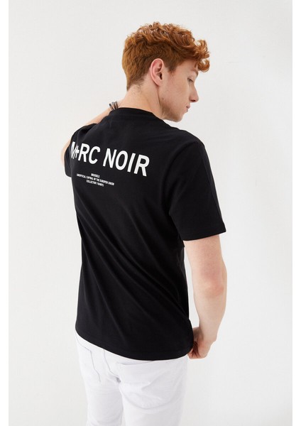 Göğüs Andmen Sırtı M+Rc Noir Baskılı Bisiklet Yaka Regular Fit Tişört Siyah fırsatları