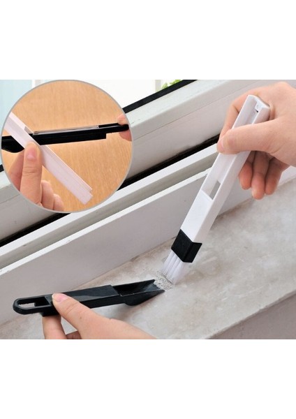 Mini Kürekli Pencere Oluğu ve Klavye Temizleme Fırçası