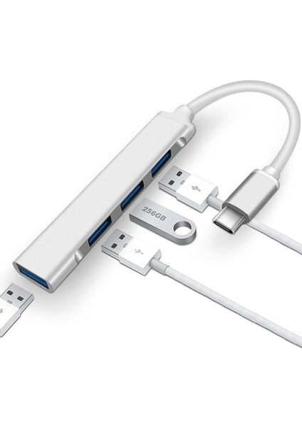 HP-B04 4in1 Type-C Girişli USB Hub Çoklayıcı