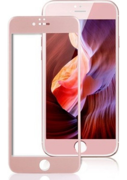 Iphone 6 3D Full Cover Kırılmaz Ekran Cam - Rose Gold