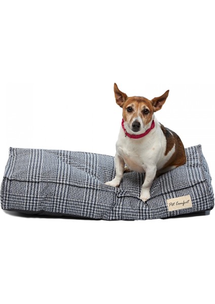 Pet Comfort Lima Varius Lacivert Kareli Köpek Yatağı S 40X70CM - Farmapets