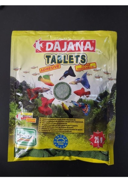 Dajana Tablets Adhesive Akvaryum Balık Yemi 80 ml 25 gr