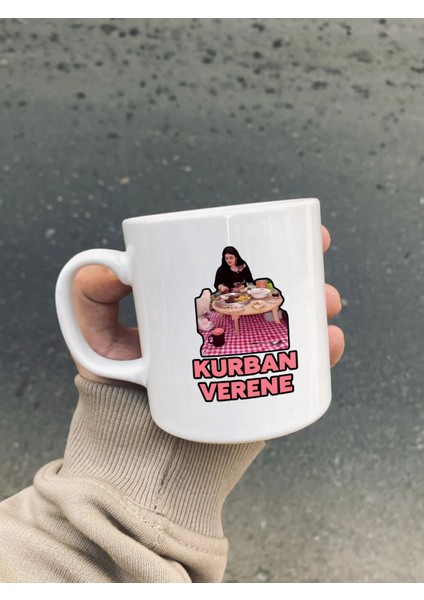 Hülya Mizgin '' Kurban Verene'' Hediyelik Beyaz Kupa Çeşitleri