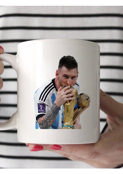 Lionel Messi Hediyelik Kulplu Beyaz Kupa Çeşitleri