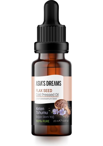 Keten Tohum Soğuk Sıkım Yağ 20 ml