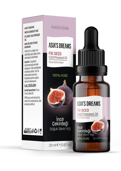 Incir Çekirdeği Soğuk Sıkım Yağ 20 ml