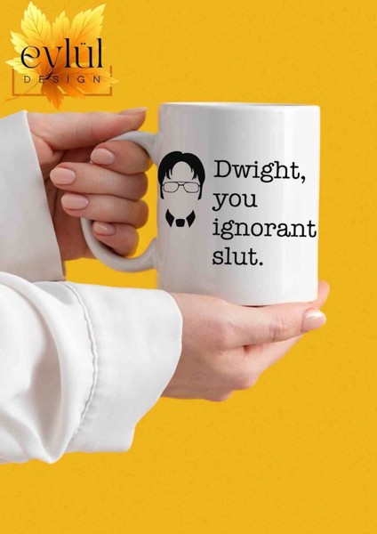 The Office Temalı Dwight Schrute Özel Tasarım Baskılı Kupa Bardak Çay Kahve Bardağı