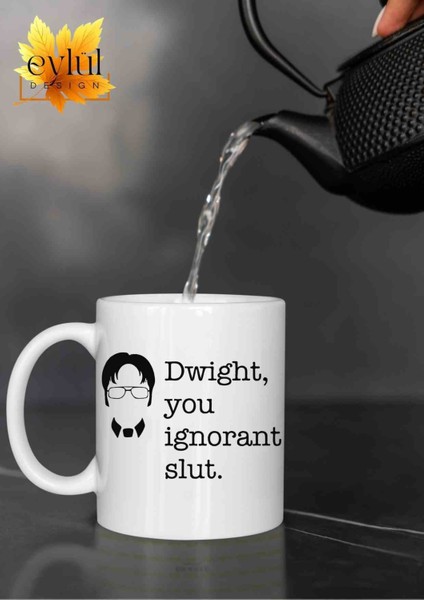 The Office Temalı Dwight Schrute Özel Tasarım Baskılı Kupa Bardak Çay Kahve Bardağı