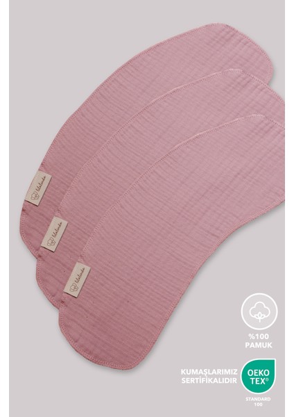 Omuz/Ağız Bezi 4 Kat Müslin %100 Organik 3'lü