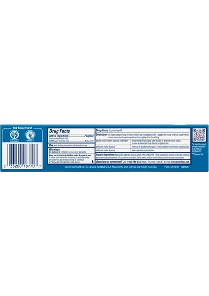 & Hammer Peroxicare Clean Mint Diş Macunu 170 gr