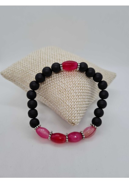 Akik ve Oniks Doğal Taş Bileklik