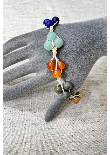 Çakra Bilekliği Makrome Kapama %100 El Işçiliği fırsatları