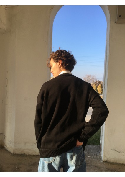 Harry Styles Kazak, Siyah Kazak, Erkek Kazağı, Triko Kazak, Oversize Kazak