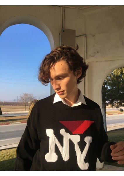 Harry Styles Kazak, Siyah Kazak, Erkek Kazağı, Triko Kazak, Oversize Kazak