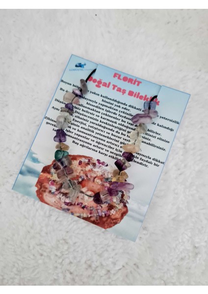 Doğal Kırık Taş Florit Taşı Bileklik Asansörlü Kilit Sistemi modelleri