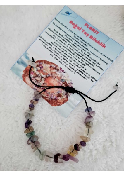 Doğal Kırık Taş Florit Taşı Bileklik Asansörlü Kilit Sistemi fırsatları