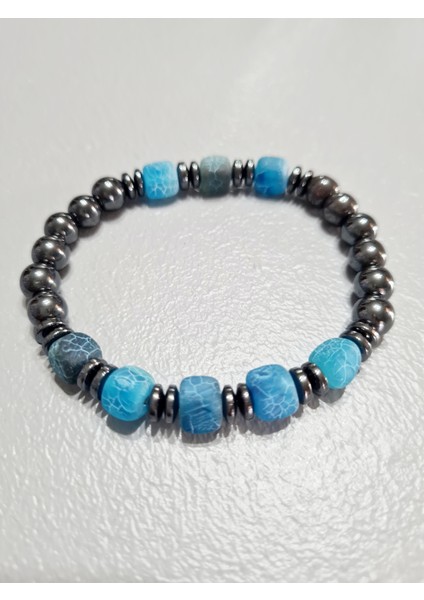 Doğal Taş Bileklik Akik Hematit modelleri