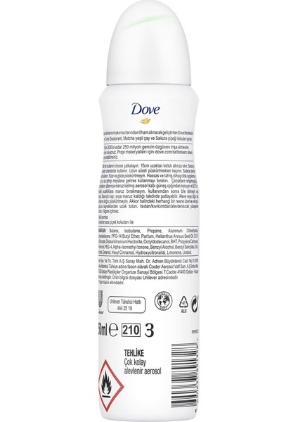 Kadın Canlandırıcı Bakım Deodorant Matcha 150 ml - 3'lü Paket fiyatları