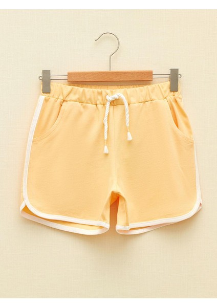 Kids Beli Lastikli Basic Kız Çocuk Şort