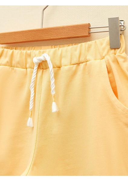 Kids Beli Lastikli Basic Kız Çocuk Şort modelleri