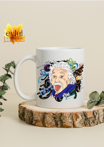 Einstein Eğlenceli Özel Tasarım Baskılı Kupa Bardak Hediye