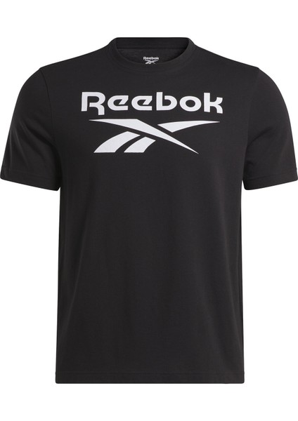 IDENTITY STACKED Siyah Erkek Kısa Kol T-Shirt