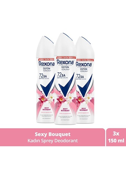 Kadın Deodorant Sexy Bouquet 150 ml - 3'lü Paket