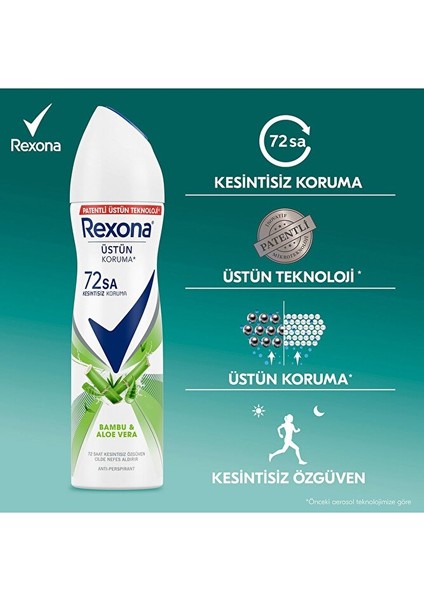 Kadın Deodorant Bambu Aloe Vera 150 ml - 3'lü Paket indirimleri