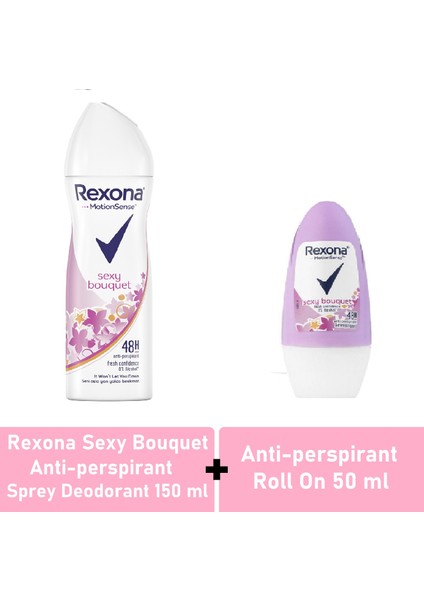 Kadın Deodorant Sexy Bouquet 150 ml + Roll On 50 ml